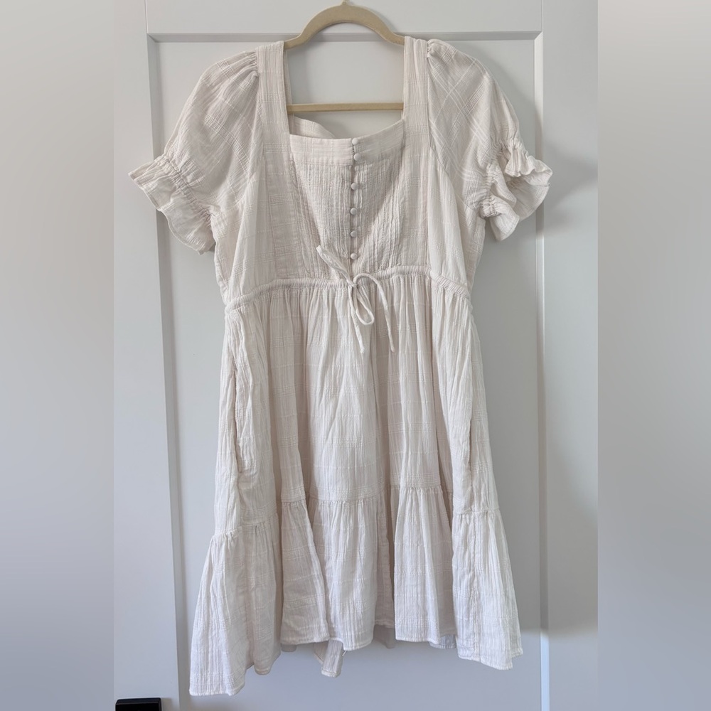Madewell white Button-Front Dress